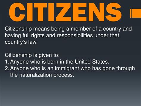 Citizenship Definition