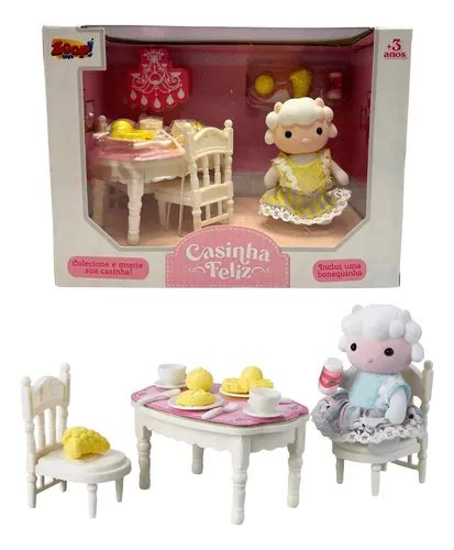 Casinha Feliz Ovelha - Casinha Feliz Mesa De Jantar Com Boneca Ovelha - Zoop Toys | MercadoLivre