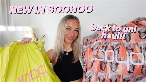 Back To Uni Essentials Huge New In Boohoo Try On Haul Youtube