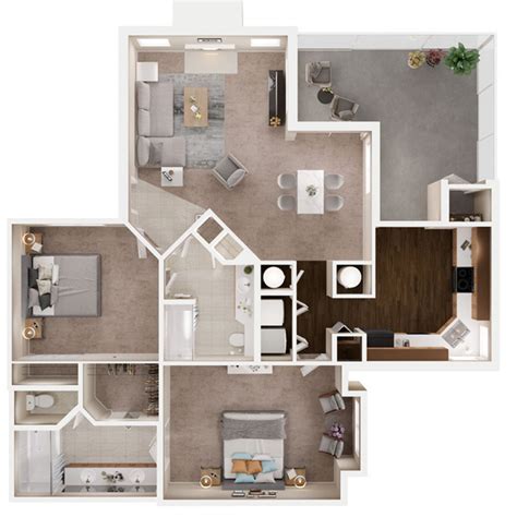 Floor Plan Details - Willow Lake Apartments and Townhomes