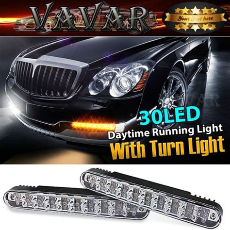 Sell Universal X Led Drl Daytime Running Light White Amber Turn