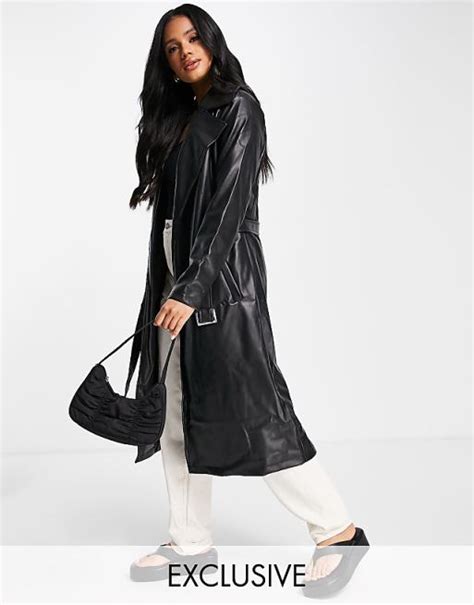 Faux Leather Trench Coat Uk Tradingbasis