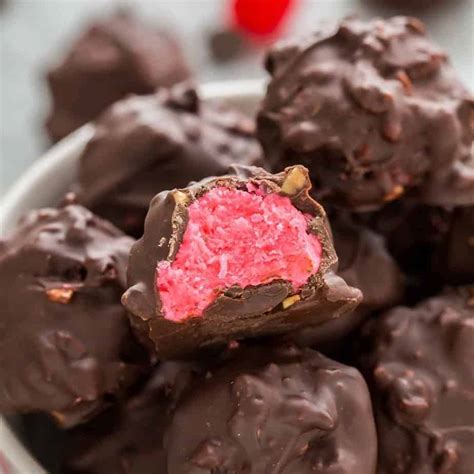 Cherry Mash Truffles - Strawberry Blondie Kitchen