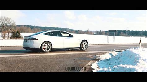 Tesla S P85d Insane Mode 0 100 Youtube