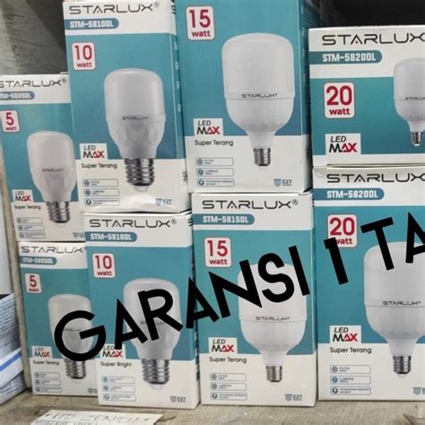 Jual LAMPU LED 5 WATT TABUNG STARLUX SNI ASLI NYALA PUTIH GARANSI 1 THN