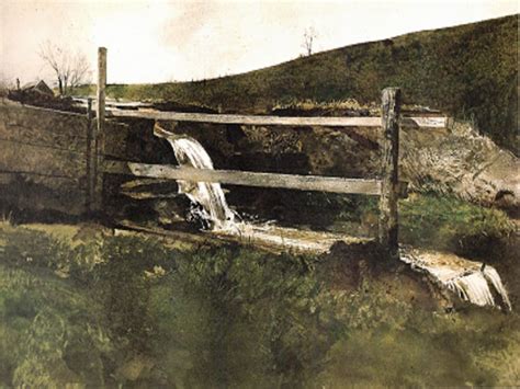 Andrew Wyeth Spillway Extremely Rare Vintage Bookplate Print