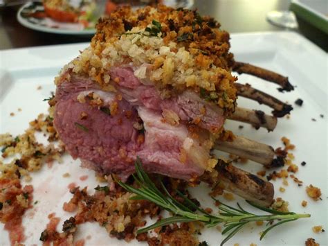 Herb Crusted Rack Of Lamb With Honey Mustard Glaze Crusted Rack Of