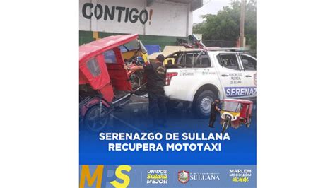 Serenazgo De La Municipalidad De Sullana Recupera Mototaxi Abandonada