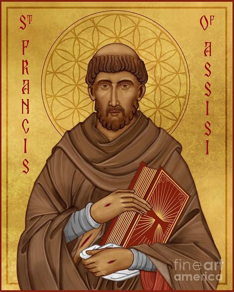 Digital Prints Prints Catholic Saints Illustration St Digital Art Francis Art Saint Francis Of