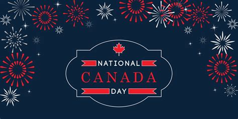 Happy Canada Day, National Day of Canada Celebration Banner, Background ...