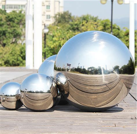 Large Hollow Stainless Steel Ball Big Garden Hollow Metal Spheres