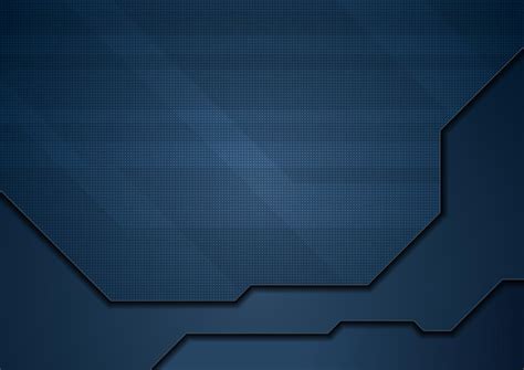 Premium Vector | Dark blue abstract tech geometric background