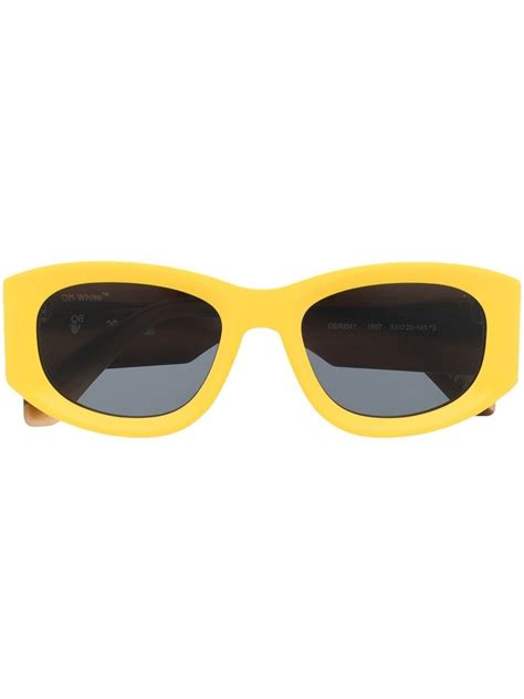 Off White Joan Square Frame Sunglasses Farfetch