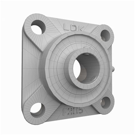 Ucf Square Flanged Bearing D Model Max Unknown Obj Fbx