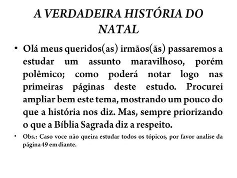 A Verdadeira Historia Do Natal