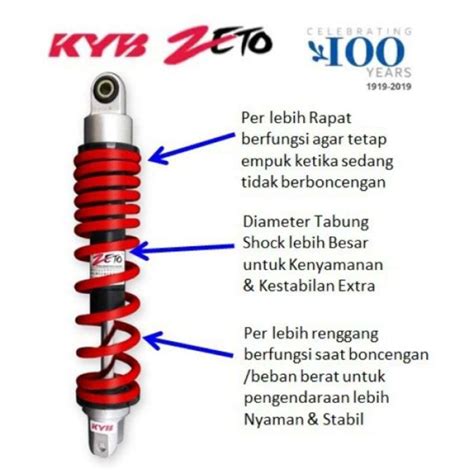 Promo Shockbreaker Shock Belakang Motor Smash Shogun Arashi Kayaba Zeto