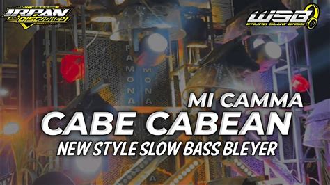 DJ TERBARU VIRAL TIK TOK CABE CABEAN X MI CAMMA NEW STYLE SLOW BASS