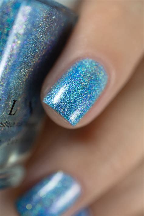 Cold As Ice Icy Blue Ultra Holographic Nail Polish By Ilnp