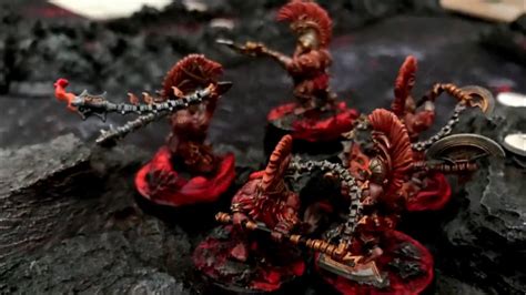 Warhammer Age Of Sigmar Tom S Fyreslayer Units And Scenery Youtube