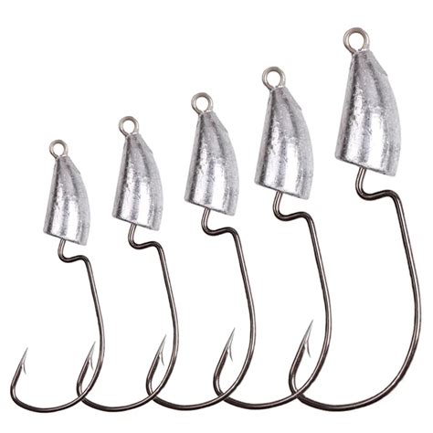 Jig Lead Head Fishing Hook G G G G G Bullet Head Hook Weedless