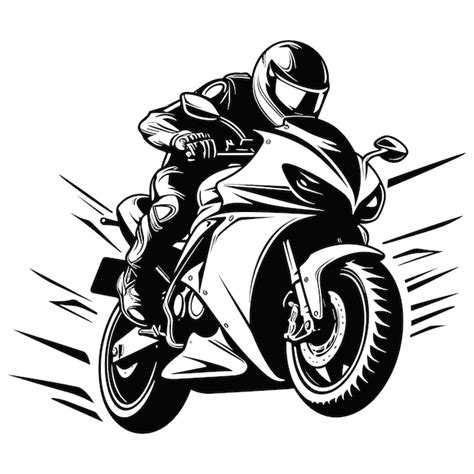 Premium Vector Motor Bike Vector Illustration