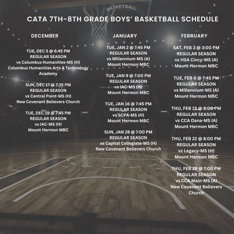 2023 24 Basketball Game Schedules Columbus Arts And Technology Academy