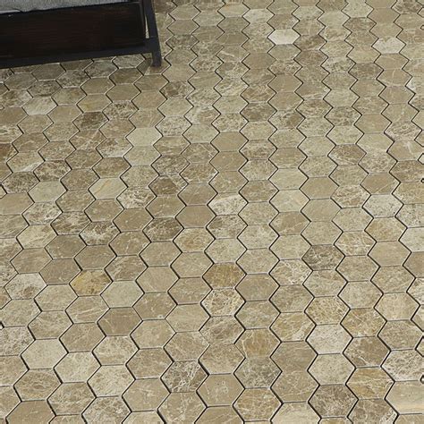 Mosaik Tenfors Marmor Hexagon Beige Design Se