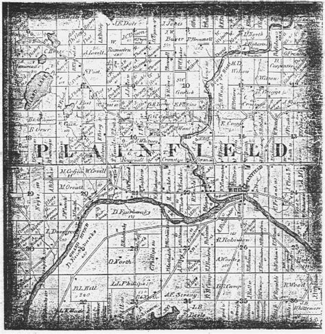 1863 Map of Plainfield Township