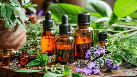premium photo aromatic journey  nature bottles  essential