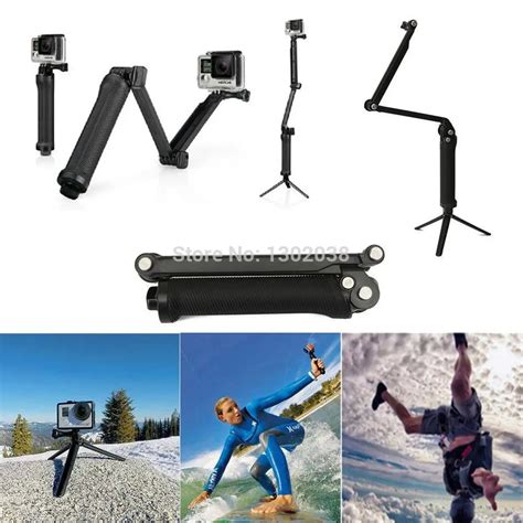 GoPro 3 Way Monopod Arm Mount Adjustable Stand Bracket Handheld Grip