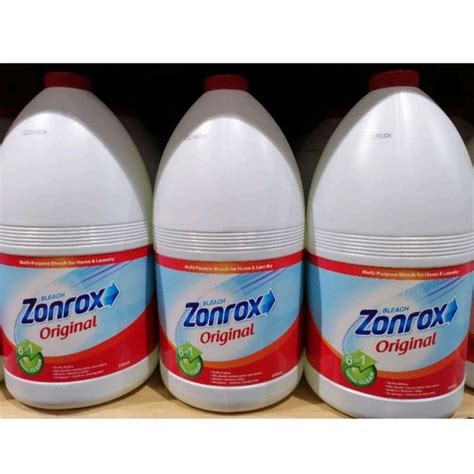 Zonrox Bleach Original 1 Gallon Shopee Philippines