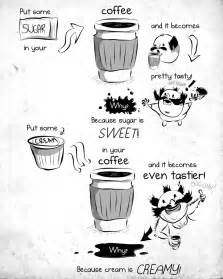 Coffee in a porcelain cup - The Oatmeal