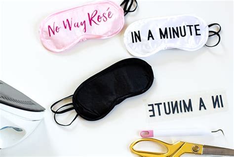 DIY Sleep Mask With Fun Sayings | Thoughtfully Simple