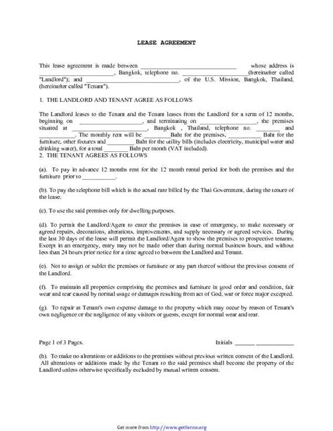 Printable Trailer Rental Agreement Template