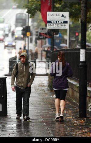 Kelvinbridge Glasgow Scotland Uk Th October Persistent Rain