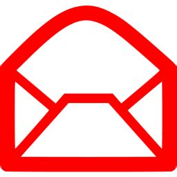 Red email icon - Free red email icons