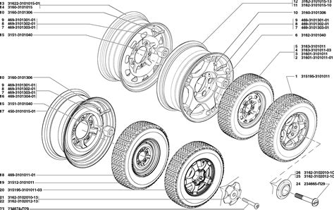 Допустимые размеры колес на уаз хантер - 80 фото