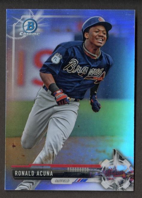 Ronald Acuna Jr 2017 Bowman Draft BDC 39 Chrome Refractor RAW Price