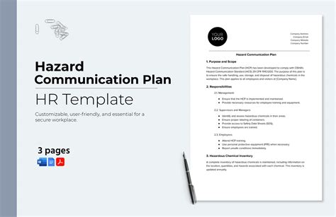 Hazard Communication Plan Examples How To Write