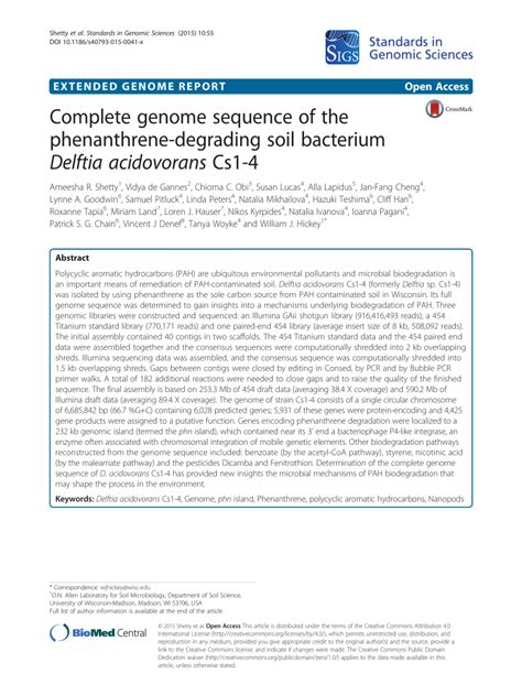 complete genome sequence   phenanthrene degrading soil