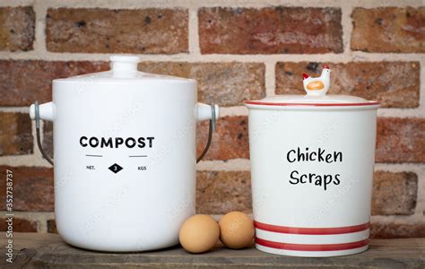 Recycle Kitchen Food Waste Compost Container And Chicken Scraps