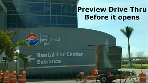 Drive Through Tampas New Rent A Car Center Youtube