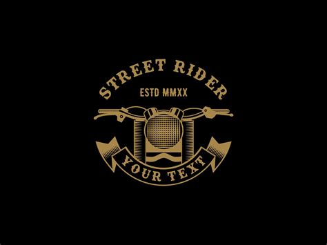 Street Rider Motorcycle Club Logo Gráfico por shikatso Creative Fabrica