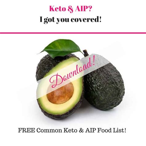 Common Keto And Aip Foods Cheat Sheet Trina Krug