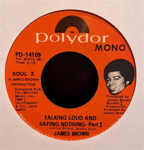 Yahooオークション James Brown Talking Loud And Saying Nothing D