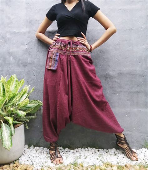 Harem Pants Women Hippie Clothes Boho Clothing Festival Pants Etsy