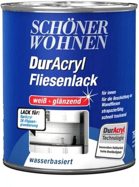 Schöner Wohnen DurAcryl Fliesenlack Weiß glänzend 750 ml Erfahrungen