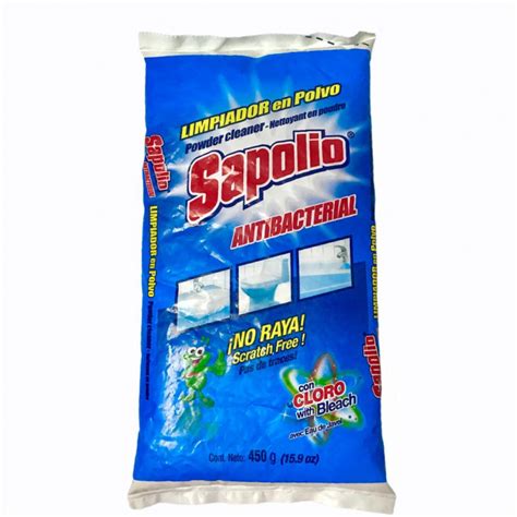 Limpiador En Polvo Sapolio Antibacterial 450 G