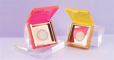 Plastic Square Powder Compact Case Zmic