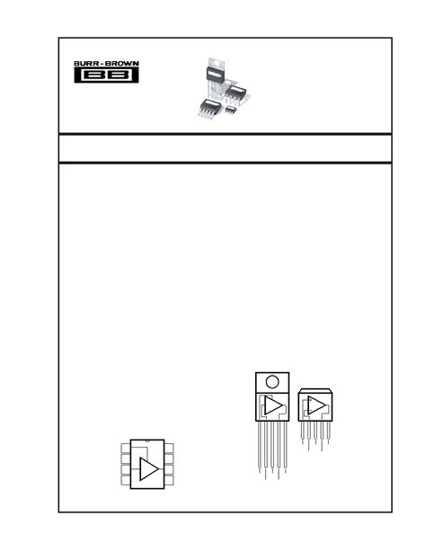 Buf T Datasheet Pages Burr Brown Ma High Speed Buffer